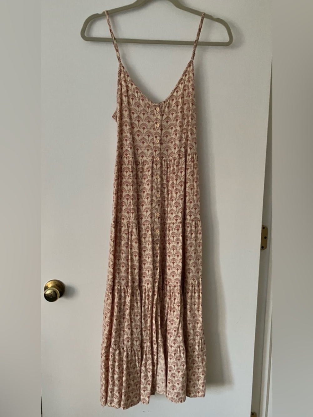 PATRONS OF PEACE 100% Rayon dress with belt/ worn twice
